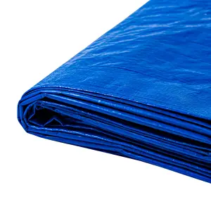 低价100% 维珍韩国Pe防水布蓝色户外帐篷和覆盖物