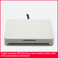 Lecteur-graveur de carte SIM mobile 4G/5G Linkcellent, prise en charge OTG, aucun pilote requis, adaptateur Nano-SIM pour réseau privé MNO Store