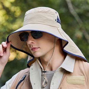 Chapeau de soleil anti-ultraviolet pour homme, coupe-vent, pour la randonnée en montagne et la pêche - Product Image 1