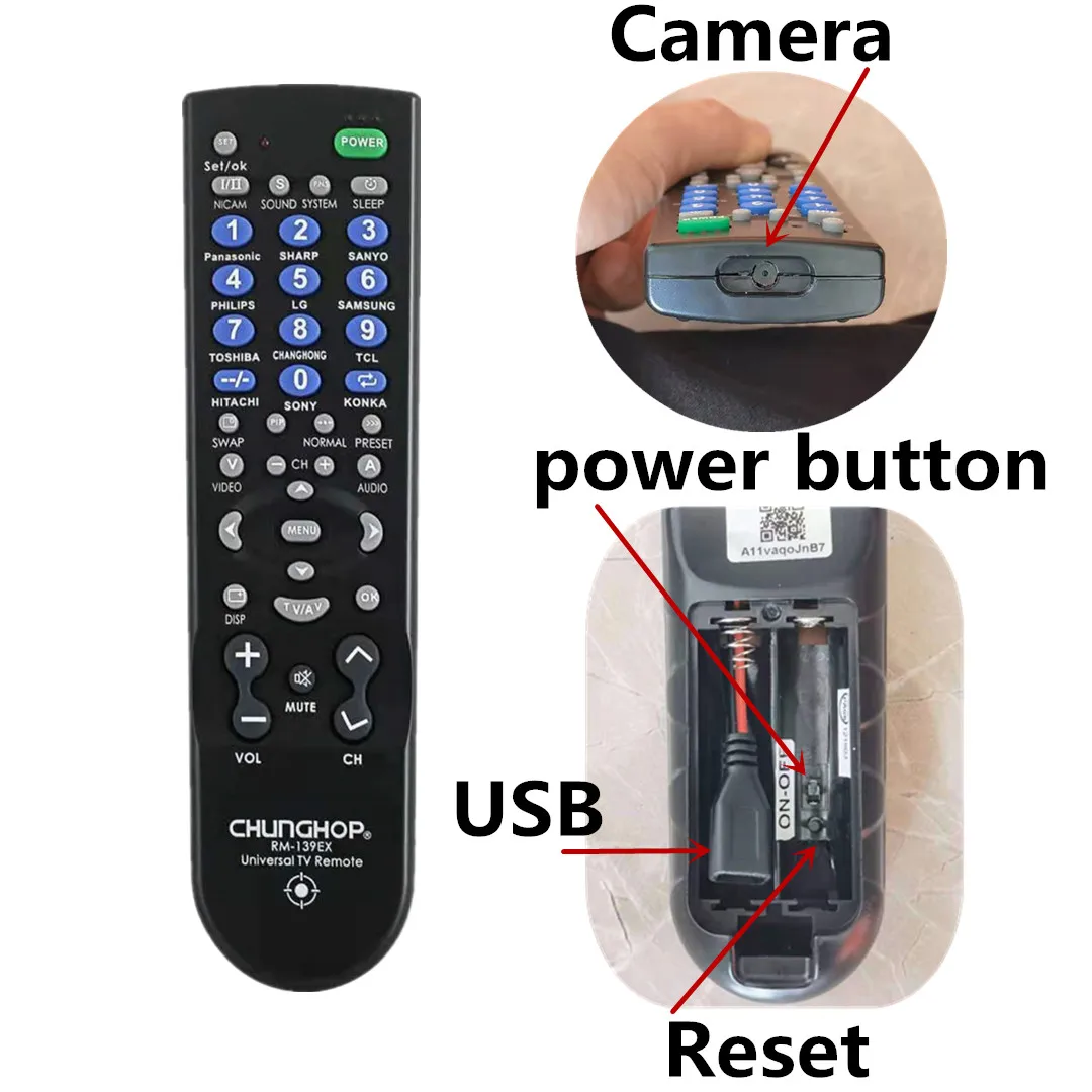 TV Remote Spy Camera