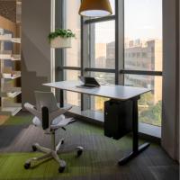 Cadre de bureau assis-debout électrique à hauteur réglable avec moteur unique, version e-commerce, pour table de bureau (optionnel)