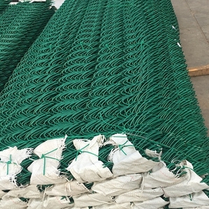 Galvanized Steel PVC Coated Diamond Chain Link Fence, Flexible Woven <b>Wire</b> <b>Mesh</b> for <b>Garden</b> Playground Protection - Product Image 5