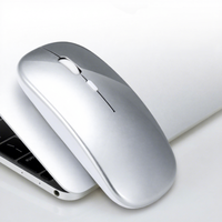 Mouse Nirkabel 2.4G Dual-Mode Backlit RGB USB/Type-C Ergonomis Senyap untuk Laptop Desktop Pengisian Daya Hening Kantor Universal Stok Tersedia