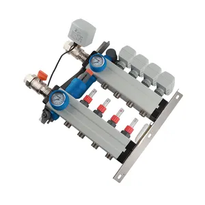 Floor Heating System with Built-In Insulation Stainless Steel Manifolds Dedicated Stop Valves for Water Media Hall Application