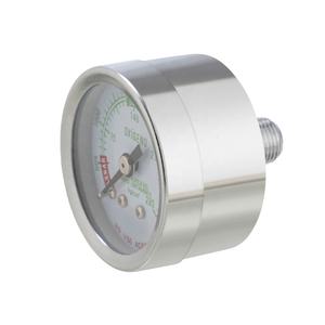 40Mm Medische Oxigeno Zuurstof O2 Manometer Manometer Manometer 0-4000psi Verchroomde Stalen Behuizing Met 1/8 ''Npt <span class=keywords><strong>Back</strong></span> Mount Aansluiting - Product Image 1