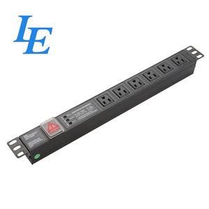 Unidad de Distribución de Energía (PDU) Tipo USA, Protector de Sobretensión para Rack de Servidor de 19 Pulgadas, Fabricada en Aleación de Aluminio Resistente - Hecho en EE. UU. - Product Image 5