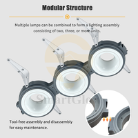 Plafonniers LED avec support de lampe Gx53, spots LED GU10, boîtiers de spots LED, modules LED pour plafond en tissu tendu