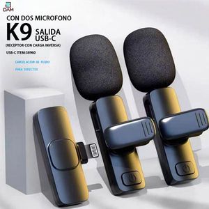 Microfono Wireless K9 1A2-C, Attrezzatura per Streaming Live K9 1A2-L USB-C - Product Image 3