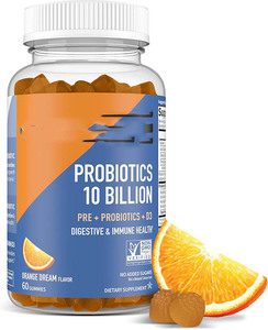 Gomitas Probióticas de Arándano con Vitaminas y Prebióticos, 60 Unidades, para la Salud Intestinal y Vaginal, Apoyo Digestivo, Dosis para Adultos, Deliciosas - Product Image 1