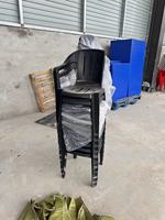 Chaise d'école monobloc commerciale avec tablette d'écriture, chaise d'étudiant empilable en plastique pour la formation, idéale pour les projets universitaires et gouvernementaux