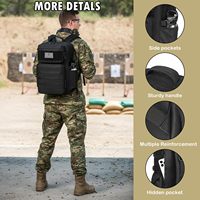 Sac à dos d'extérieur résistant à l'eau, sac à dos MOLLE pour le camping et les voyages