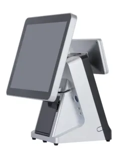 Dual Screen All In One POS System 15 inch Touch Screen Monitor POS Terminal Machine with 80mm/58mm printer