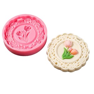 Moule en silicone pour diffuseur de parfum en plâtre en forme de fleur, tulipe, pour désodorisant, tablette de cire, savon artisanal - Product Image 1