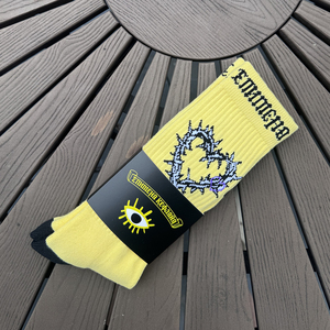 Calcetines deportivos de algodón peinado cromado suave con suela acolchada y parte inferior de toalla, calcetines de rendimiento atlético de tubo medio para hombre - Product Image 5