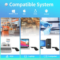 Escáner de Códigos de Barras 2D Xincode, Escáner de Códigos QR con Cable, CMOS, Escaneo Automático para Venta, Supermercado, Almacén X-760H