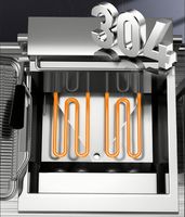 Máquina de filtro de aceite para restaurante de comida rápida, Nugget de pollo y patatas fritas, freidora profunda para procesamiento de alimentos