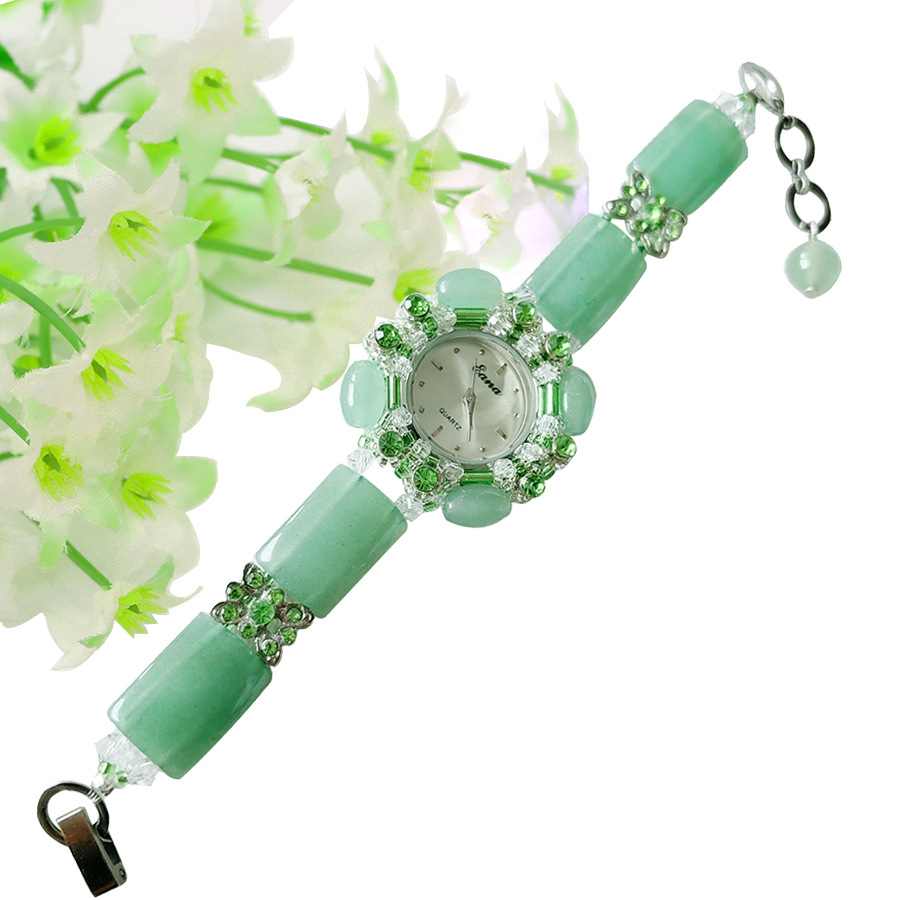Multi Transfer Beads Jade Bracelet Table