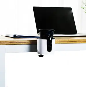Yeni deskside bardak tutucu Spillproof bardak tutucu dayanıklı metal ofis bardak tutucu