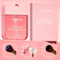 Nettoyant en gros pour mini-pinceaux de maquillage, format voyage, sans alcool, spray nettoyant éponge sans rinçage pour femmes, fournisseur en vrac