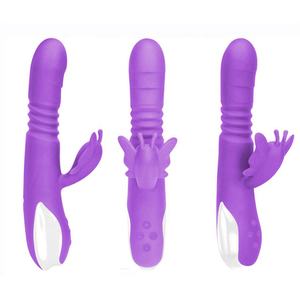 9 Vibrerende Modi G Spot Clitorale Stimulatie Vrouwelijke Meisjes Masturbatie Speelgoed Duwende Dildo Konijn <span class=keywords><strong>Vibrator</strong></span> Voor Vrouwen - Product Image 1
