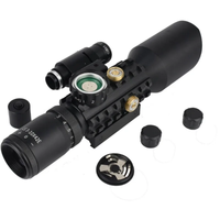 SYQT M9 Lunette de Visée 3-10X42 EG Laser Rouge et Vert Optique Adaptée à la Chasse et aux Sports de Tir