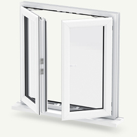 WANJIA — fenêtre double 80 ° en pvc, fenêtre glacée