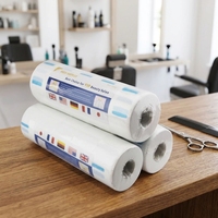 Rouleau de papier jetable pour le cou de barbier, couleur personnalisée |   Bandes de cou extensibles et imperméables pour la coupe de cheveux et l'utilisation en salon