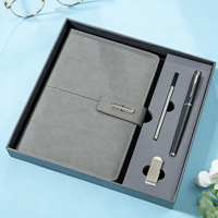 Ensemble de carnet et stylo A5 en cuir de luxe avec logo personnalisé LX imprimé en sérigraphie pour hommes, services professionnels, cadeau d'affaires