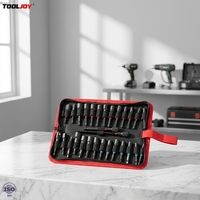TOOLJOY Outils à main DIY, Jeu de 29 embouts magnétiques à impact pour écrous, en acier Cr-V sablé, embouts hexagonaux 1/4 à changement rapide pour clé à douille