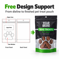 Pochette à fermeture éclair plate en papier kraft imprimée sur mesure, sac d'emballage alimentaire recyclable à 3 joints latéraux, viande séchée de bœuf séchée, Biltong modèle ordinaire