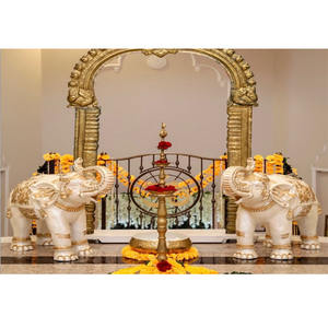 Estatuas de elefante de entrada de boda tradicional, hermosas estatuas de elefante de boda, decoración de entrada, decoración de entrada de boda real - Product Image 1