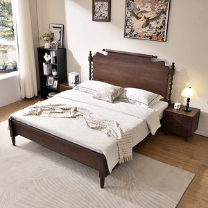 Modern Chinese Solid Wood <b>Bed</b> Frame <b>With</b> <b>Storage</b> and King Size Bedroom Furniture Zy880 Minimalist Design and Modern Look E - Product Image 2