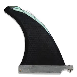 Personalizar quilhas longas placa única surf centro barbatana única barbatana preta
