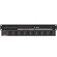 Xtuga Série CX – Régulateur de tension professionnel 8 prises pour équipement audio, vidéo et éclairage, avec protection contre les surtensions et contrôle de séquence, montable en rack