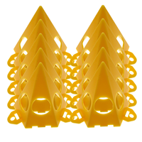 Lot de 10 supports hexagonaux en plastique pour peinture, mini-stand conique, support pyramidal, patins de peinture, support de peinture pour charpentier et peintre