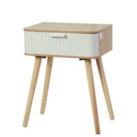 Table basse moderne avec rangement, pieds en bois portables, design minimaliste pour salon - Écologique et durable