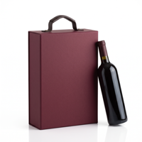 Boîte à vin avec couvercle personnalisé pour grand coffret cadeau et insert de présentation de bouteille haut de gamme imprimé