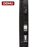 PDU intelligent triphasé 380V 0U pour rack, 36 prises (30 C13, 6 C19), disjoncteurs Schneider 32A 1P, compteur IP, surveillance à distance pour racks de serveurs
