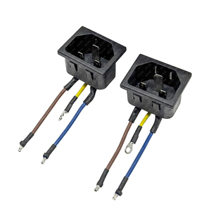 IEC AC điện đầu vào điện thiết bị đầu cuối kết nối đầu vào C22 nhiệt độ cao sức đề kháng cắm dây nguồn - Product Image 3