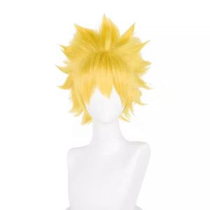 Vente en gros N <span class=keywords><strong>Aruto</strong></span> Anime 30cm court jaune Uzumaki N <span class=keywords><strong>Aruto</strong></span> perruque Cosplay synthétique résistant à la chaleur perruque de cheveux - Product Image 2