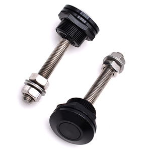 Juego de pasadores de aro de aluminio forjado para coche, botón de presión negro, enganche de bloqueo, pasadores rápidos, capó de 100 mm - Product Image 1