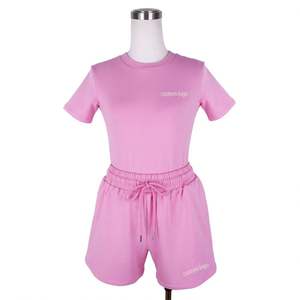 OEM 2025 <b>Biker</b> <b>Shorts</b> Sets Sportswear 2 Piece <b>Short</b> Set for <b>Women</b> Custom 2 Piece Crop Top and <b>Shorts</b> Sets <b>Women</b> - Product Image 1
