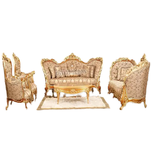 Juego de sofás de 8 plazas Emporium de estilo eminente, muebles de asientos de estilo francés e italiano, juego de sofás de 8 plazas de estilo italiano - Product Image 1