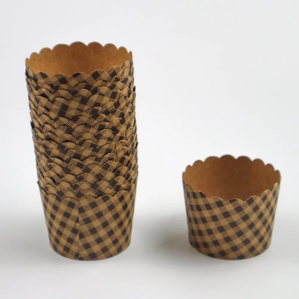 Customazable eco-friendly biodegradable disposable paper tableware 60mm top diameter Dessert paper cup custom