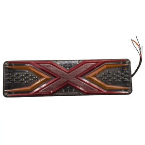 Pièces de système d'éclairage de camion de haute qualité, feux arrière universels en forme de X gauche et droit pour remorque, 24V 100W - Product Image 1