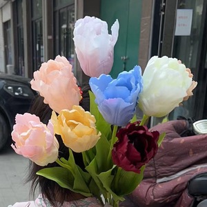 Fiori <span class=keywords><strong>Artificiali</strong></span> di <span class=keywords><strong>Tulipani</strong></span> in Seta di Grandi Dimensioni, Economici, per Matrimoni, Feste, Casa, Compleanni, Capodanno Cinese, <span class=keywords><strong>Bouquet</strong></span> - Product Image 6