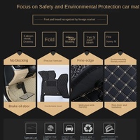 Tapis de voiture XPE personnalisé de haute qualité Tapis de sol en cuir pressé à chaud à la mode Production en usine Tapis de voiture composites