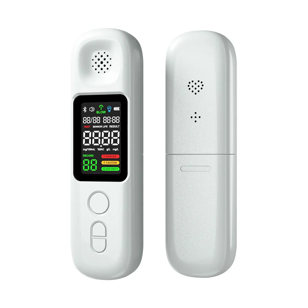 Respiração Portátil Inteligente Alcohol Tester Monitor Alcohol bafômetro Alcohol Checker com Bluetooths Mobile APP