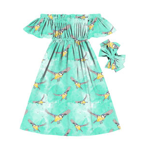 Vestidos de Fiesta para Niñas con Estampado de Flamencos, Vestidos Largos de Verano para Niñas, Vestidos Largos de Boutique para Niñas de 2 a 12 Años - Product Image 3