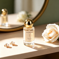 Vente en gros de flacons de parfum de luxe 20ml 30ml 50ml 100ml, flacon de parfum en verre transparent rechargeable, atomiseur de parfum pour voyage, logo personnalisé